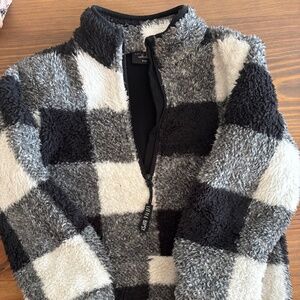 Buffalo Plaid Sherpa Pull Over